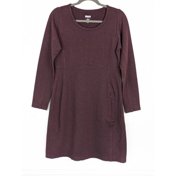 Duluth Trading Co Dress Wearwithall Ponte Knit Long Sleeve Outdoor Purple Size S - Picture 4 of 13